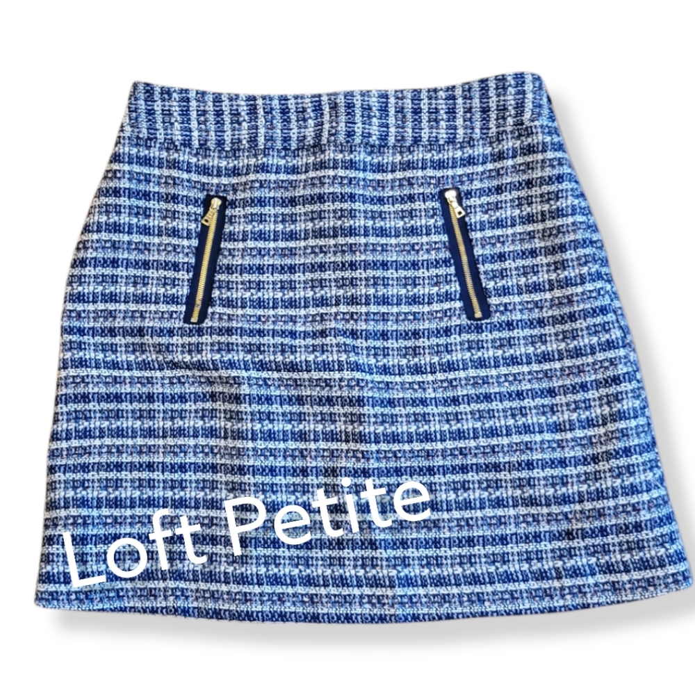 Loft Plaid Miniskirt